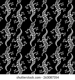 Seamless pattern with lizards