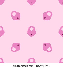 Seamless pattern with locks . fashion attern .femimne / for kids / astel fashion pattern