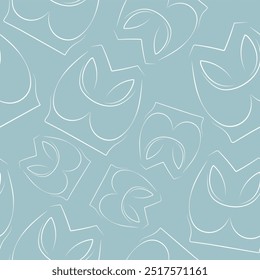 Patrón sin fisuras de logotipos de ropa interior de las mujeres, a saber, sujetador superior para los deportes en un fondo pastel, Vector