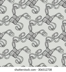 Seamless pattern with loops.