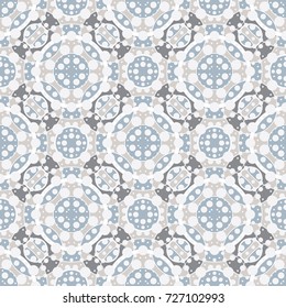 Seamless pattern with lots of dots and circles. Multi-layered image.