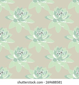 Seamless pattern with lotus.