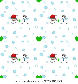 Seamless  pattern, Love concept. Design for wrapping paper, fabric  pattern, background, card, coupons, banner, Used to decorate the Merry Christmas and Happy New Year.