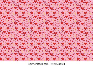 seamless pattern love heart background wallpaper