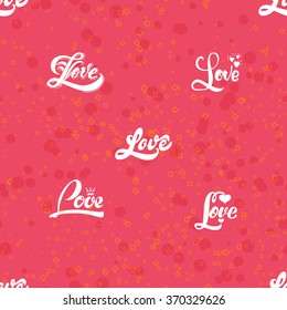 Seamless pattern, love heart can be used for wrapping paper, fabric and design