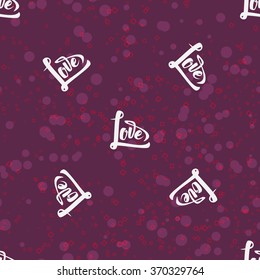 Seamless pattern, love heart can be used for wrapping paper, fabric and design