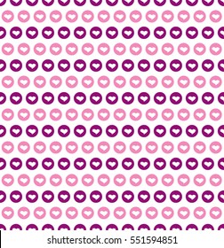 Seamless pattern of love icon for Valentine's Day
