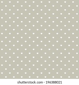 Seamless pattern with love / Seamless pattern with polka hearts, 