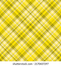 Seamless pattern in lovely bright yellow colors for plaid, fabric, textile, clothes, tablecloth and other things. Vector image. 2