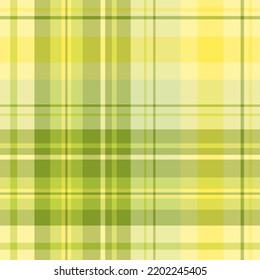 Seamless pattern in lovely green and yellow colors for plaid, fabric, textile, clothes, tablecloth and other things. Vector image.
