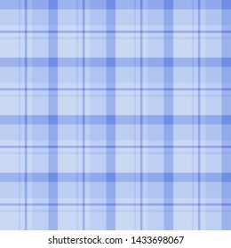 Seamless pattern in lovely light blue colors for plaid, fabric, textile, clothes, tablecloth and other things. Vector image. 