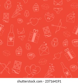 seamless pattern with love's elements. 