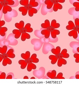 seamless pattern of loving hearts in honor of Valentine's day
