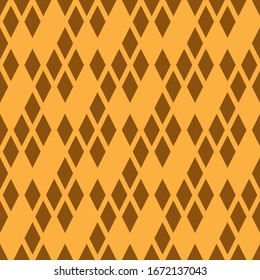 Seamless pattern. Lozenges ornament. Digital paper, textile print, web design, abstract, art illustration. Rhombuses backdrop. Ethnic motif. Geometric background. Diamonds wallpaper. Vector artwork.