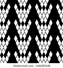 Seamless pattern. Lozenges wallpaper. Rhombuses ornament. Ethnic motif. Diamonds backdrop. Geometric background. Digital paper, textile print, web design, abstract. Vector artwork.