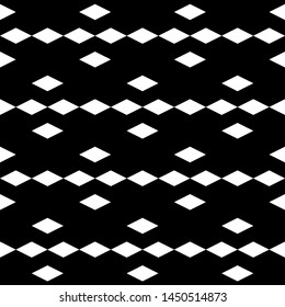 Seamless pattern. Lozenges wallpaper. Rhombuses ornament. Diamonds backdrop. Ethnic motif. Geometric background. Digital paper, textile print, web design, abstract. Vector artwork.