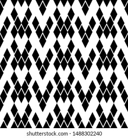 Seamless pattern. Lozenges wallpaper. Rhombuses ornament. Diamonds backdrop. Ethnic motif. Geometric background. Digital paper, textile print, web design, abstract. Vector artwork.