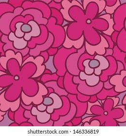 seamless pattern with lush peony