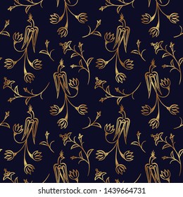 Seamless pattern. Luxury golden background. Elegant gold ornament. Modern stylish design for cover, textile, fabric, interior, paper, wallpaper, invitation, package, print, background, template, decor
