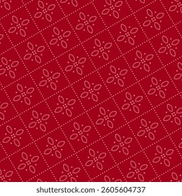 Seamless Pattern of Luxury Red Indian Bandhani