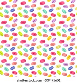 seamless pattern. macaroon. vector illustration