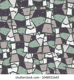 Seamless pattern made up of abstract angular elements. Fashionable stylish camouflage.