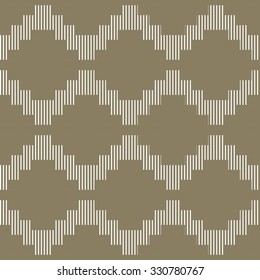 seamless pattern made of bricks - vector illustration. brown background