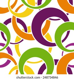 Seamless pattern made from colorful circles
