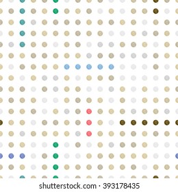 Seamless pattern made of colorful spots vector illustration