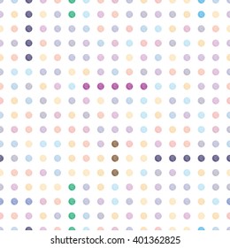 Seamless pattern made of colorful spots vector illustration