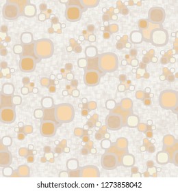 Seamless pattern made up of composite abstract shapes with translucent elements. Background consisting of fragments of translucent meshes.