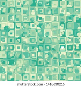 Seamless pattern made up of concentric squares with chaotic coloring. Summer colors - the mood of heat.