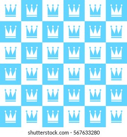 Seamless pattern made of crowns.
