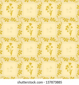 Seamless pattern made of floral ornaments