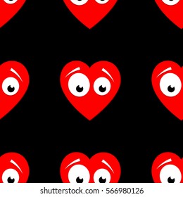 Seamless pattern made of hearts.