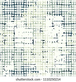 A seamless pattern made up of inaccurate multicolored rectangles arranged in random order. Texture in camouflage style. Above the picture is a regular pattern of broken ovals.