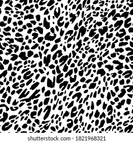 Stylized Jaguar Cheetah Skin Seamless Pattern Stock Vector (Royalty ...