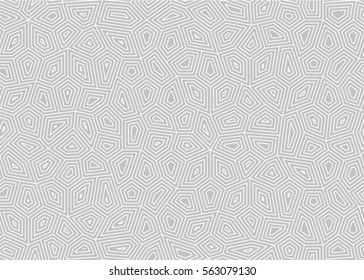 seamless pattern made out of polygonal adjoining shapes filled with offsetting smaller polygons