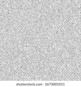 Padrão sem emenda composto de barras e traços, pequenos sinais ou marcas, desenhados em preto sobre branco. Fundo de textura abstrata. Arte vetorial.