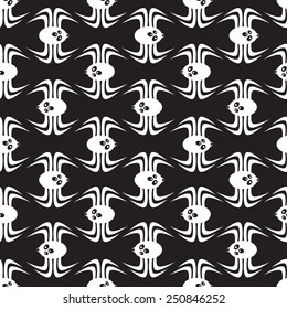 Seamless pattern made of spiders.