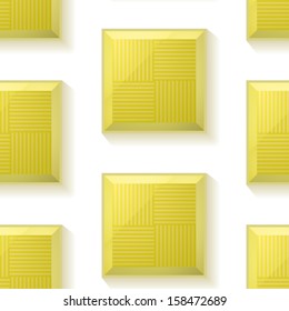 Seamless pattern made from white chocolate