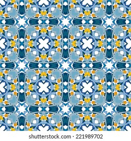 Seamless pattern made of white wavy floral ornaments on grey