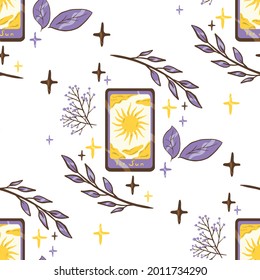 Seamless Pattern with Magic Elements
