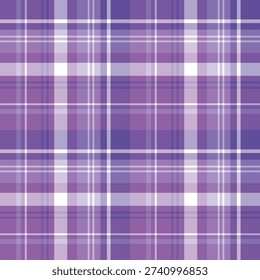 Seamless pattern in magical purple colors for plaid, fabric, textile, clothes, tablecloth and other things. Vector image.