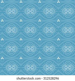 Seamless Pattern Of Magnetic Field, Sign Of Radiation