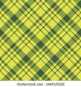 Seamless pattern in magnificent bright yellow and dark green colors colors for plaid, fabric, textile, clothes, tablecloth and other things. Vector image. 2
