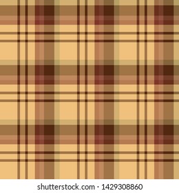 Seamless pattern in magnificent discreet dark red and beige colors for plaid, fabric, textile, clothes, tablecloth and other things. Vector image. 