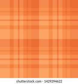 Seamless pattern in magnificent orange colors for plaid, fabric, textile, clothes, tablecloth and other things. Vector image. 