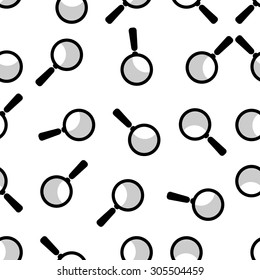 seamless pattern with Magnifying glass