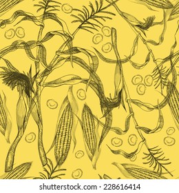 Seamless pattern of maize